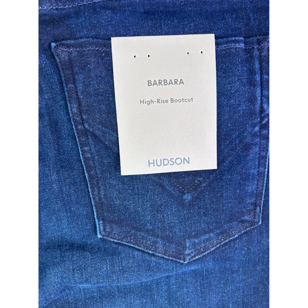 Hudson Barbara High Rise Bootcut Jeans Dark Wash Blue Denim Size 34 - Picture 6 of 8
